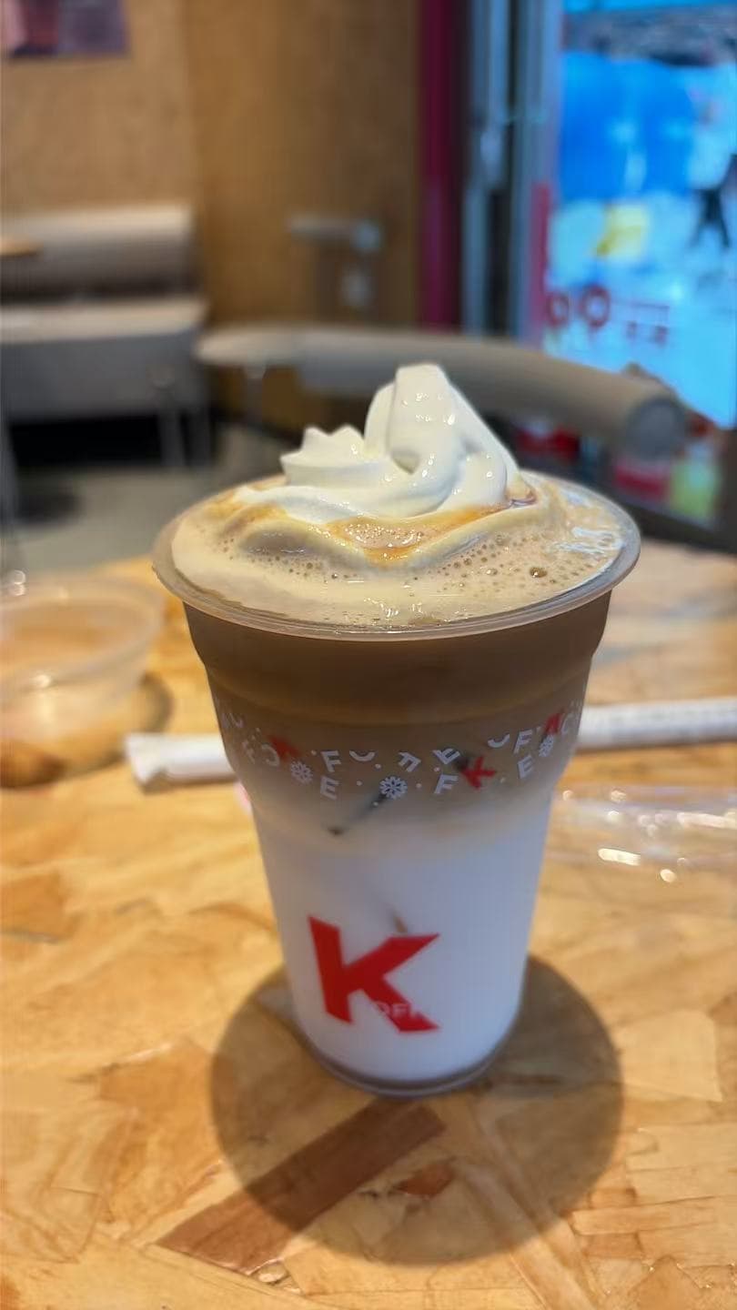 门店随手拍摄的雪顶咖啡原图